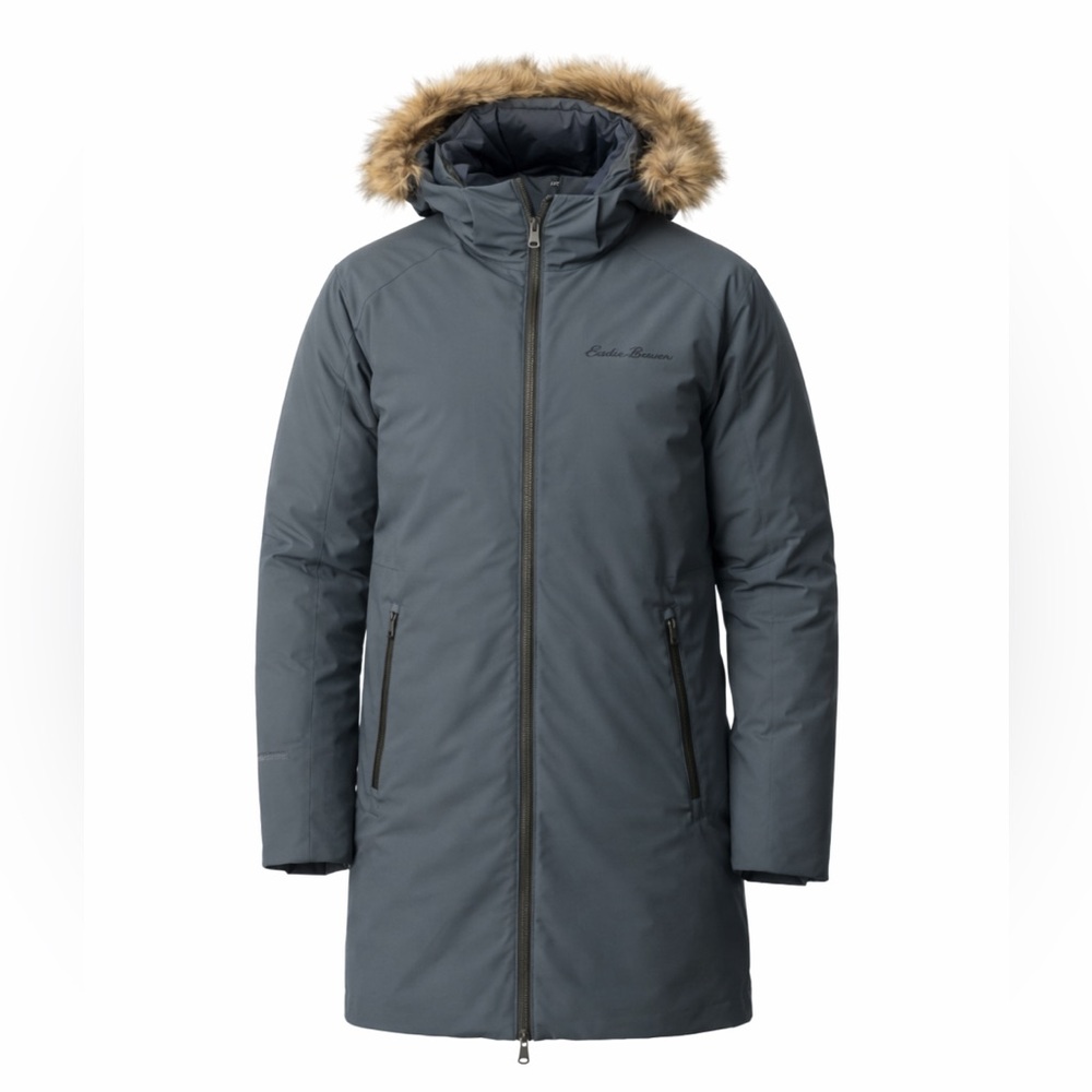 Eddie Bauer Gray Down Puffer Coat | Size 2XL | Men’s Winter Jacket